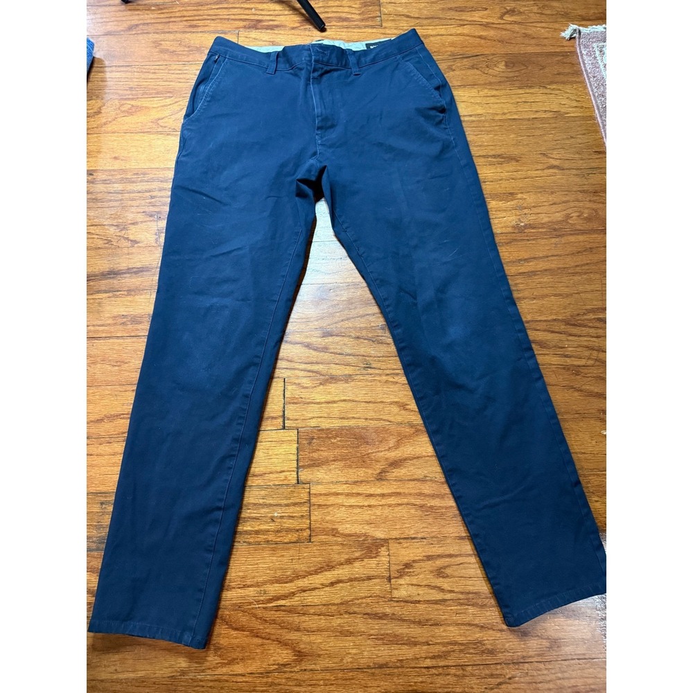 Bonobos Slim Taper Chinos Mens 31x30 Navy Blue Cotton Stretch Casual Pants
